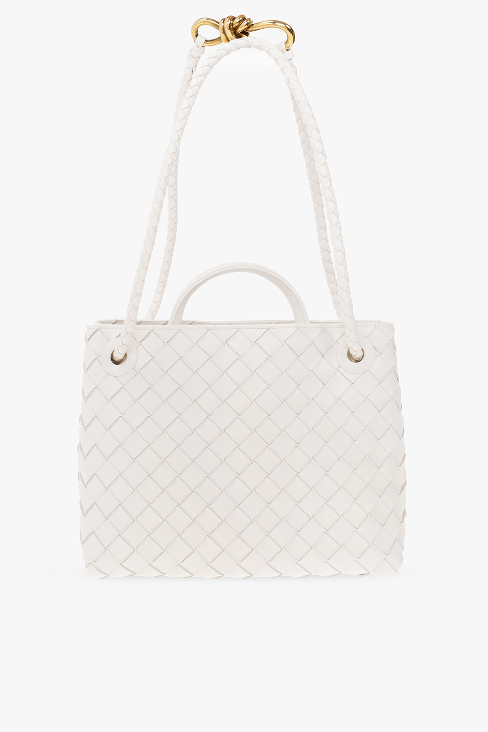 White 'Andiamo Small' shoulder bag Bottega Veneta